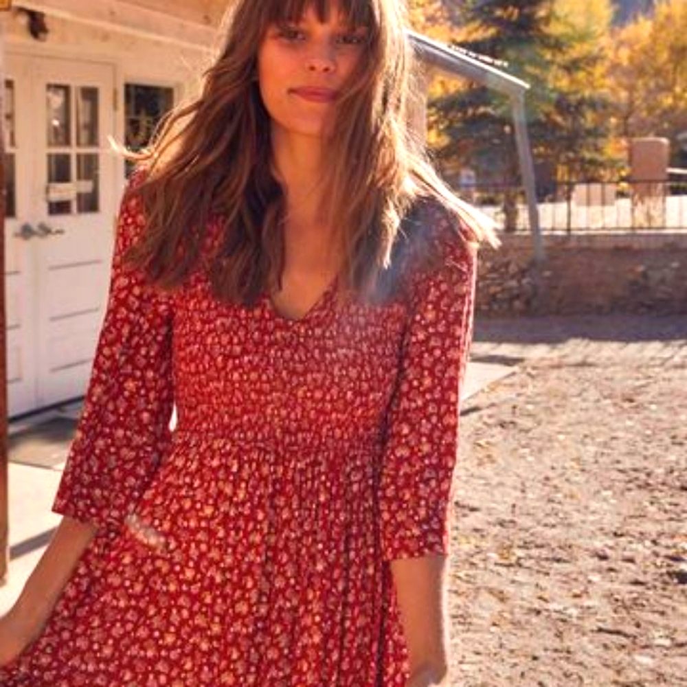 ISO - Christy Dawn Basil Dress, red, Small